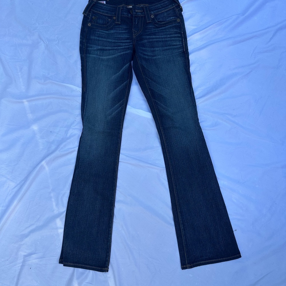 True Religion Women's Deep Indigo Boot Cut Jeans